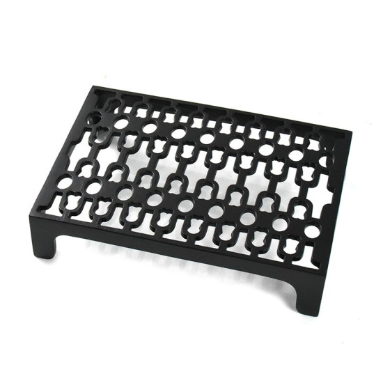 Cast Iron Double Brick Air Vent - Black Finish