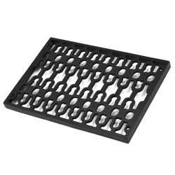 Cast Iron Double Air Vent - Black Finish
