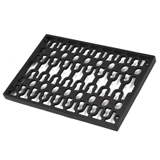 Cast Iron Double Air Vent - Black Finish
