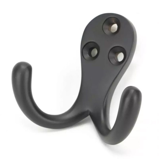 Celtic Double Coat Hook - Aged Bronze Finish