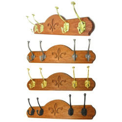 Coat Hook Board - Mahogany Finish