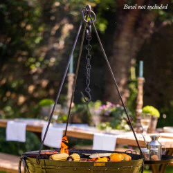 Cooking Tripod with Chain - Kadai