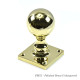 Ball Door Knob on Square Rose