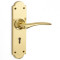Large Ornate Oaken Lever Handle