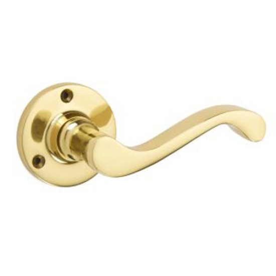 Sheringham Lever Door Handle on a Round Rose