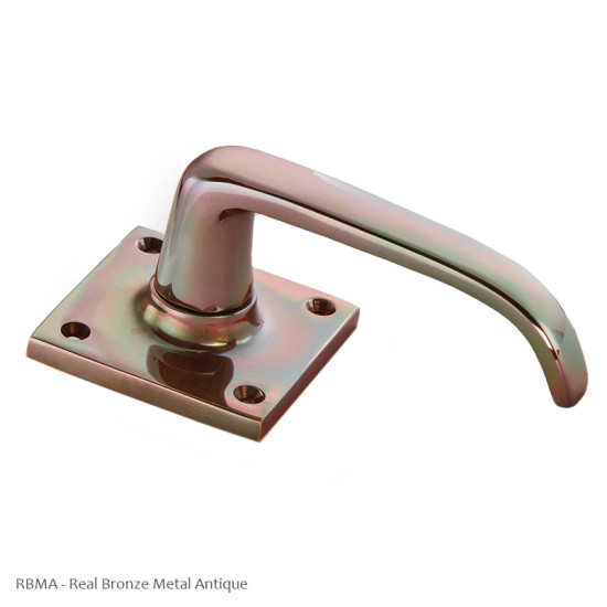Stafford Lever Door Handle on a Square Rose