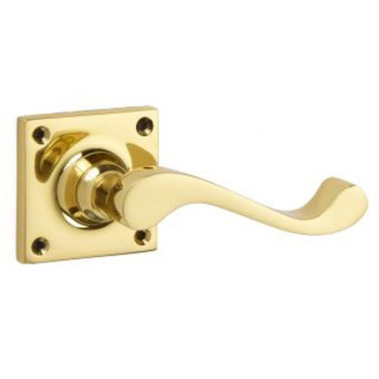 Lichfield Lever Door Handle on a Square Rose