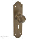 Croft 6505 Ball Door Knob on Shaped Backplate