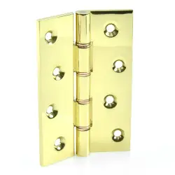 Butt Hinges Brass 4 Inch Double Steel Washered