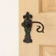 Curly Lever Door Handle - Black Finish