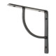 Curved Bracket - Black Finish