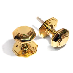 Brass Octagon Door Knobs