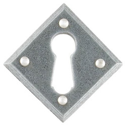 Blacksmith Pewter Patina Diamond Escutcheon