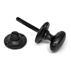 Kirkpatrick 5133 Black Bathroom Turn and Release Knob