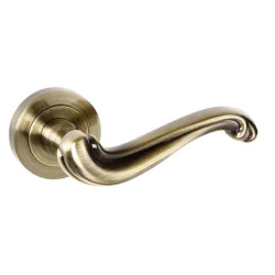 Colchester Lever Door Handle - Antique Brass Finish