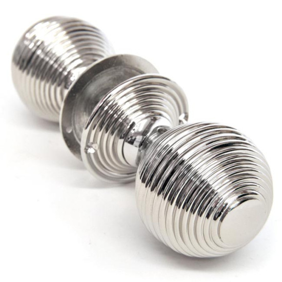 Grand Nickel Beehive Door Knobs