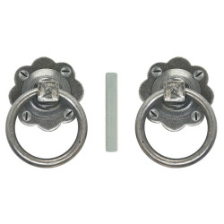 Blacksmith Pewter Patina Ring Handle Set