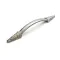 Nickel Gothic Aztec Edged Iron Pull Handle