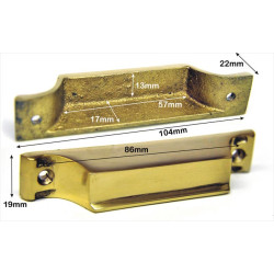 Brass Rim Lock Keep Number 6