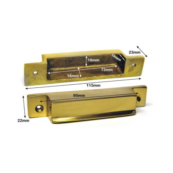 Brass Rim Lock Keep Number 8