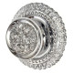 Chrome Rose Centre Door Knob