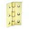 Butt Hinges Polished Brass 3 Inch Double Steel Washered