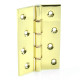 Butt Hinges Polished Brass 4 Inch Double Steel Washered
