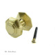 Flat Octagonal Centre Door Knob