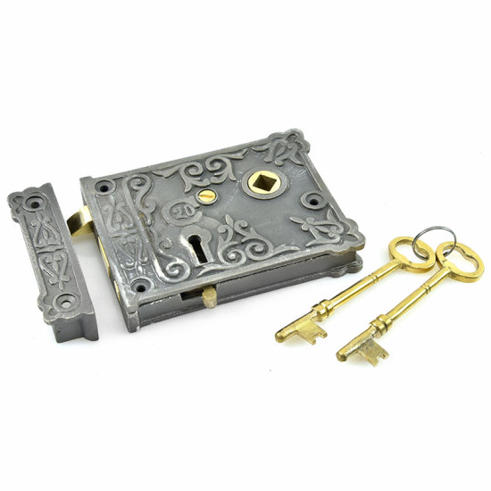 Ornate Rim Lock Set