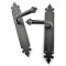 Louis Fraser 562 Lever Door Handle - Black Finish