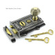 Davenport Cast Iron Rim Lock Set