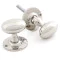 Polished Nickel Oval Knob Set