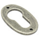 Blacksmith Pewter Patina Oval Euro Escutcheon