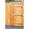 Blacksmith Pewter Patina Arrow Head Barn Door Hinges - Hook and Band