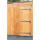 Blacksmith Pewter Patina Arrow Head Barn Door Hinges - Hook and Band