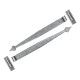 Blacksmith Pewter Patina Arrow Head Door Hinges - Hook and Band