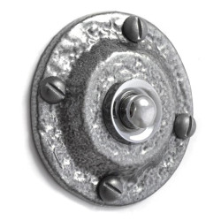 Kirkpatrick 751 Circle Bell Push - Pewter Finish
