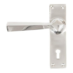 Polished Chrome Straight Lever Door Handle