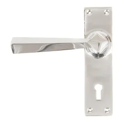 Polished Chrome Straight Lever Door Handle