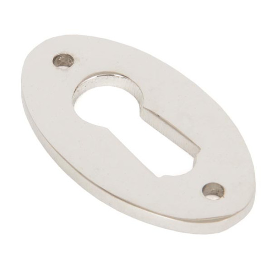 Polished Nickel Oval Escutcheon
