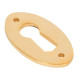 Polished Brass Oval Escutcheon