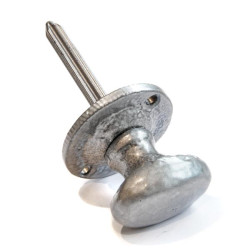 Kirkpatrick 5132 Star Spindle Turn Knob - Pewter Finish