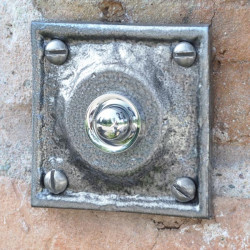 Kirkpatrick 1759 Square Bell Push - Pewter Finish