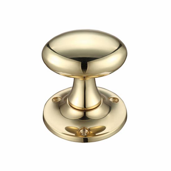 Chelsea Oval Door Knobs - Polished Brass