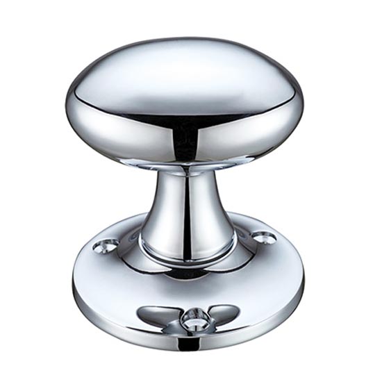 Chelsea Oval Door Knobs - Polished Chrome