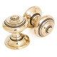Elmore Door Knob Set - Antique Brass Finish