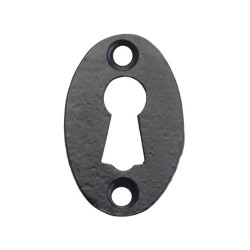 Essential Black Oval Escutcheon