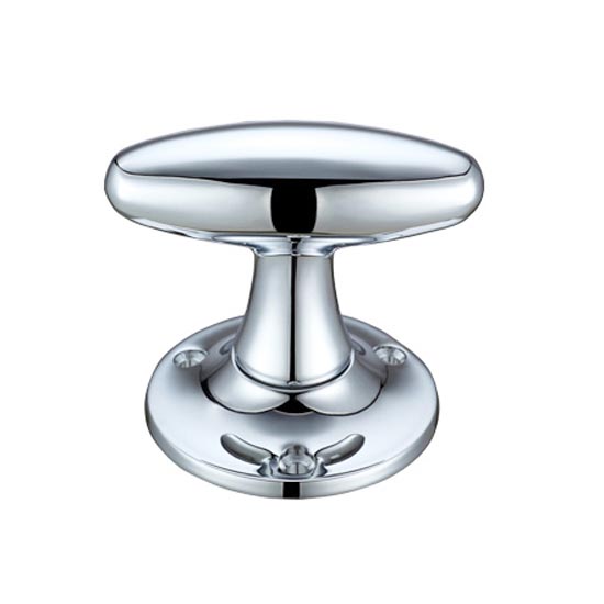 Richmond Oval Door Knobs - Polished Chrome