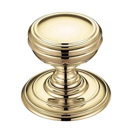 Henley Contoured Door Knobs - Polished Brass