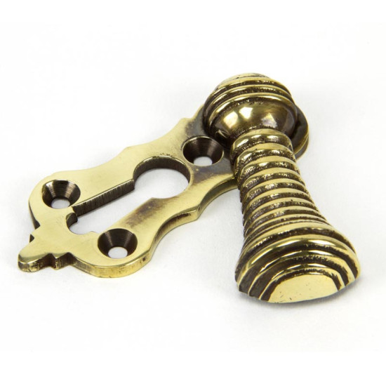 Aged Brass Beehive Escutcheon
